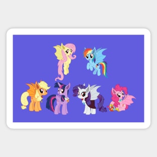 FiM show Bat Pony Mane 6 Magnet